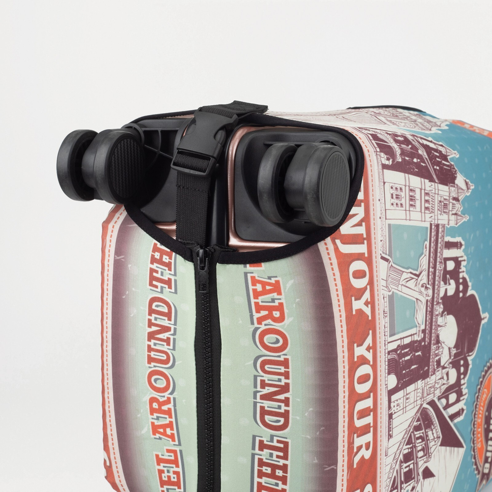 Чехол на чемодан 24", цвет голубой, 7488313