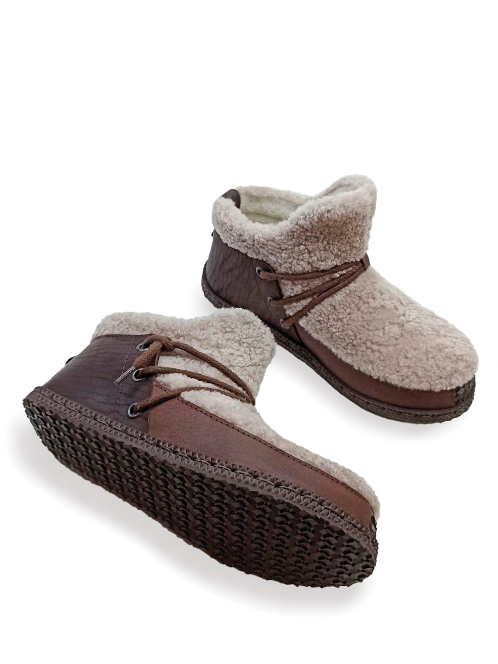 Ботильоны меховые "PERL"