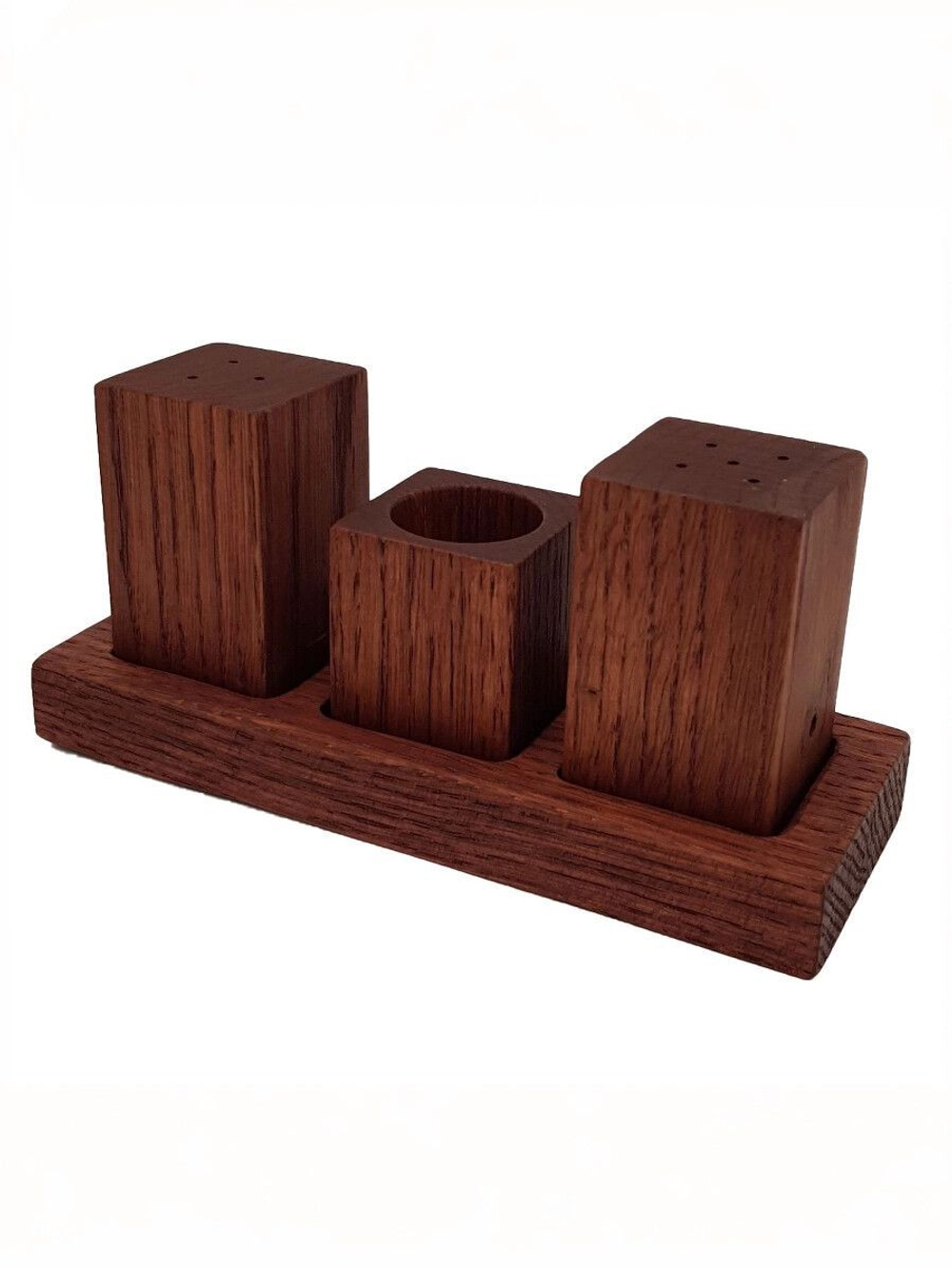 Набор для специй из дуба "Рустик", 3 предмета, PPwood