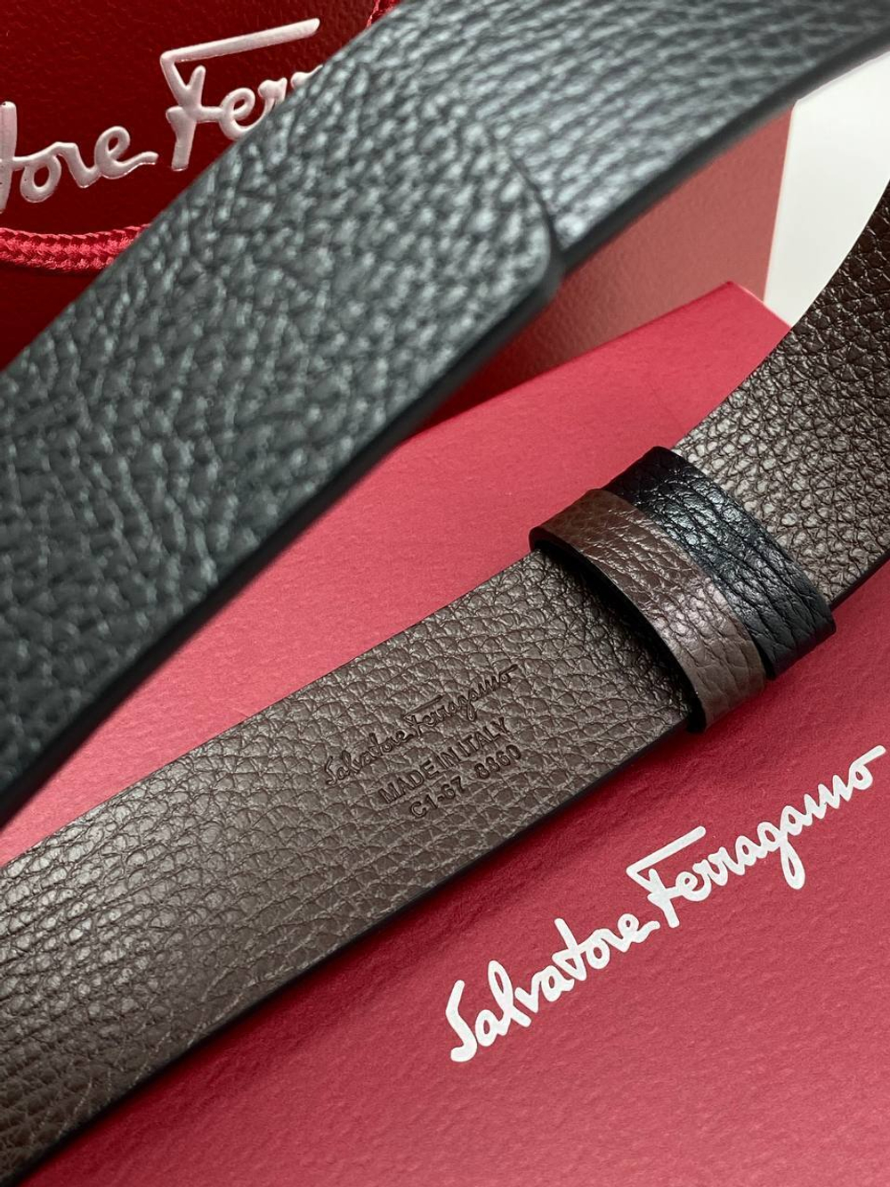 Двусторонний ремень Salvatore Ferragamo