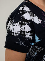 Футболка Фк-155Х/синий-бабочки