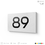 Табличка с номером 89 на дверь квартиры, для офиса, кабинета, аудитории, склада, белая 120х70 мм, Айдентика Технолоджи