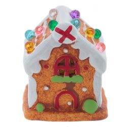 GAEM Фигурка декоративная с подсветкой "Домик пряничный" (LR44х2), L6 W5,5 H7,5 см