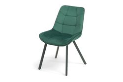 "Диана" стул из велюра, цвет зеленый