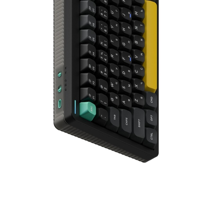 Беспроводная механическая клавиатура QMK Nuphy Halo75 V2 Obsidian Black, RGB, Hot Swap, Mint Switch (Halo75v2-OB-33)
