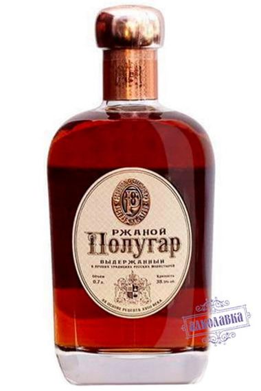 Полугар. Ржаной дистиллят выдержанный 38.5% 0,7л