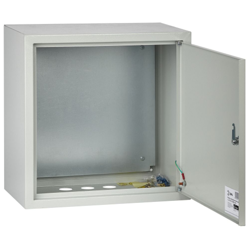 Корпус металлический ЭРА ЩМП-4.4.2 (400х400х220) IP31 УХЛЗ серый | Корпуса металлические с монтажной панелью
