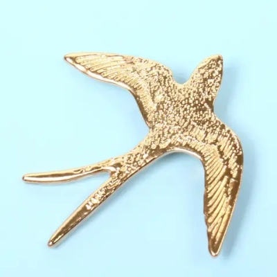 Брошь «GOLD Podarok», Ласточка, цвет золото, 4.7см (символ Надежды)