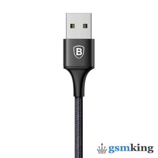 Baseus Rapid Series 3-in-1 Cable Micro+Lightning+Type-C 3A 1.2M Black CAMLT-SU01