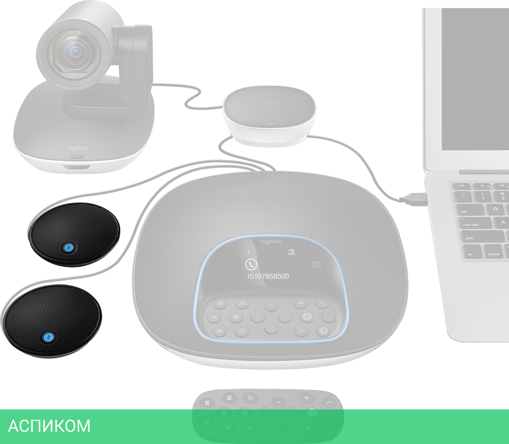 Микрофон Logitech Group Expansion Microphones (989-000171)