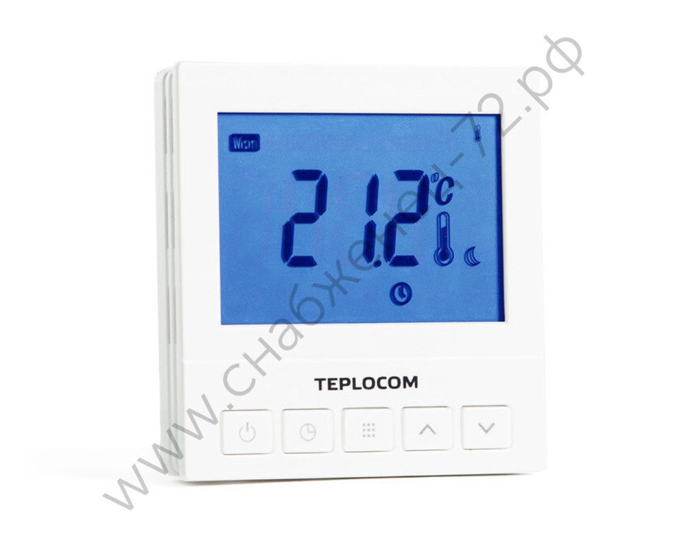Термостат комнатный Teplocom TS-Prog-220/3A, проводной, прогр., реле 250В, 3А