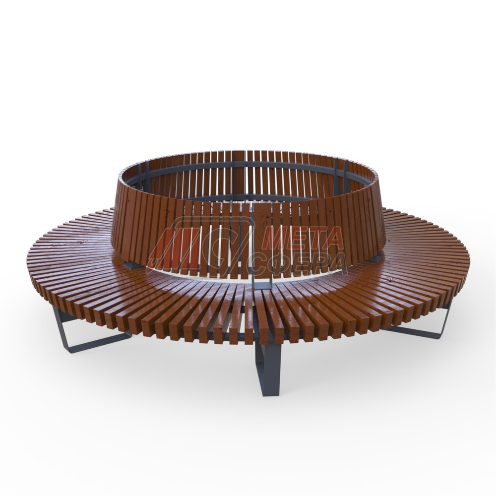 Скамейка Rail Road 02 круг