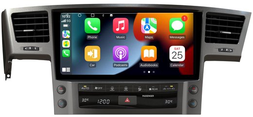 Магнитола для Lexus LX570 2007-2015 - Carmedia ZH-L1260 монитор 12.6" на Android 12, 8Гб+128Гб, CarPlay, 4G SIM-слот