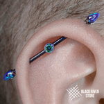 Connector Round IG Mystic Topaz