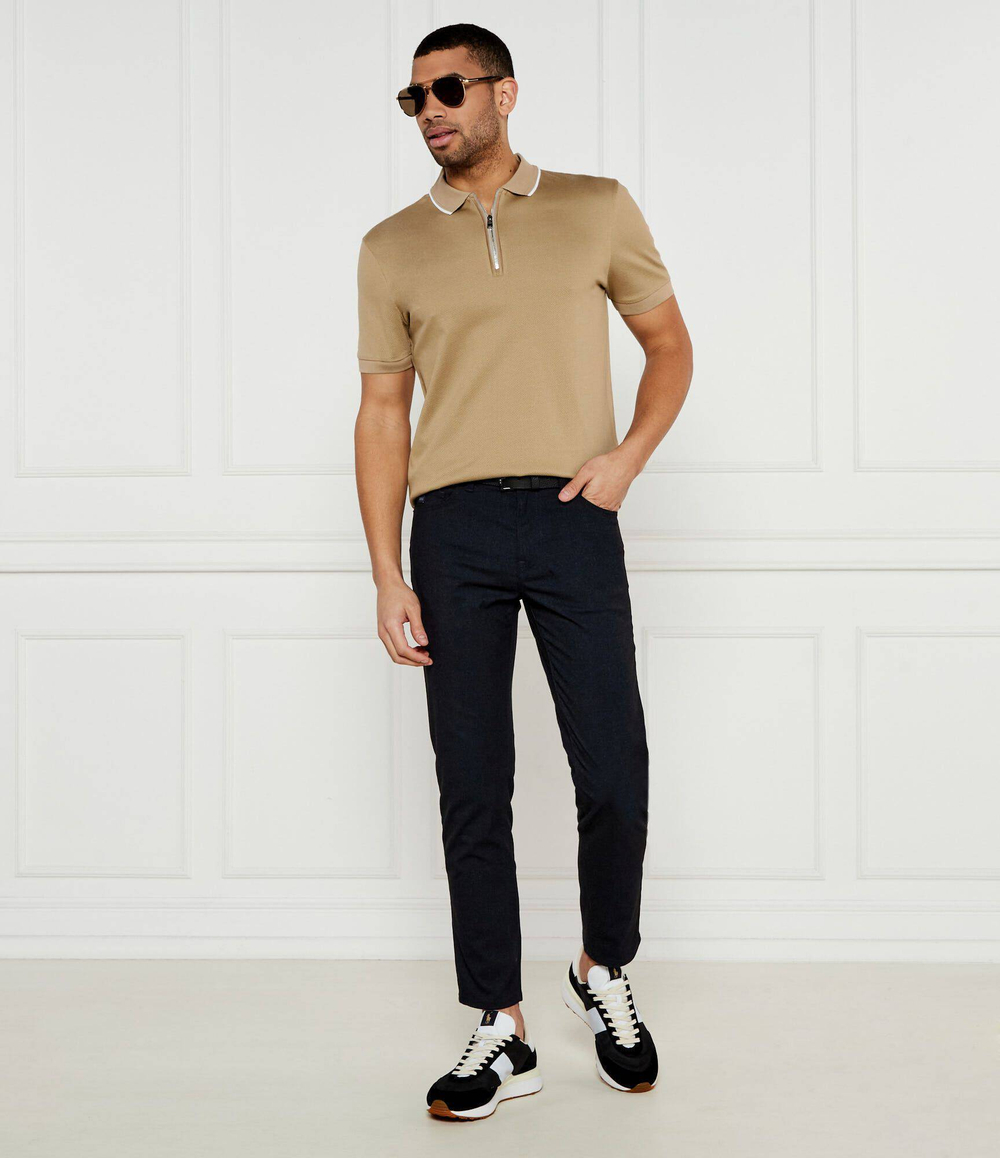 Поло H-Paras 59 BOSS BLACK - бежевый(50532612)