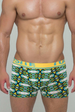Мужские трусы-боксеры со сложным узором (Размер: XXL) (Цвет: разноцветный)