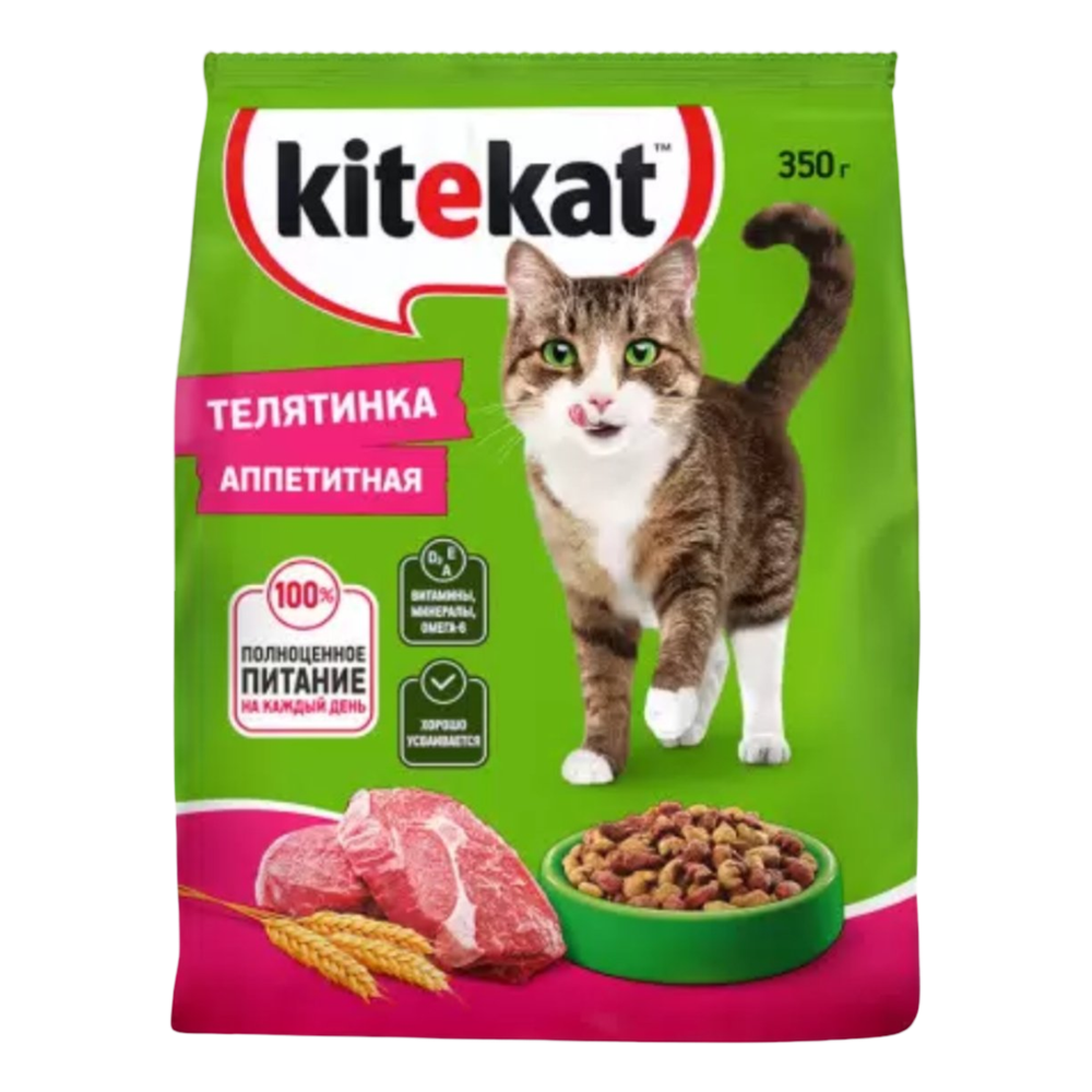 Корм "KiteKat" телятинка 350г