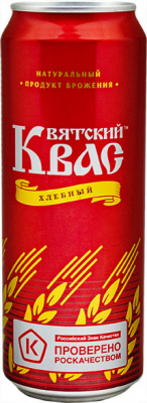 Квас "Вятский" Хлебный 0,5л ж/б