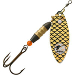 Блесна для рыбалки AQUA LONG 07,0g, лепесток № 2, цвет LO-02 (серебро, синий, черный), 1 штука