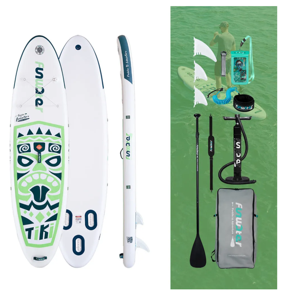 Сапборд Funwater Tiki 320 см зеленый
