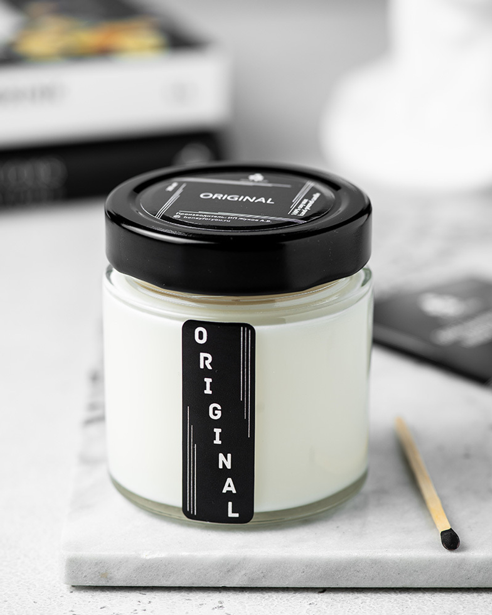 Свеча интерьерная из натурального соевого воска