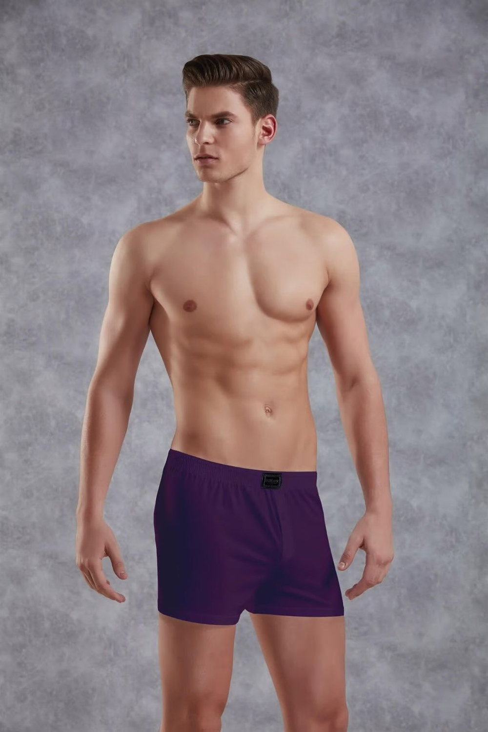 Хлопковые трусы-боксеры свободного покроя Doreanse Cotton Basic (Размер: L) (Цвет: фиолетовый)