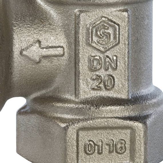 Клапан термостатический STOUT ВР-НР 3/4&quot; угловой 32849