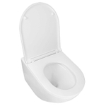 Унитаз подвесной PRO 370х490х360 безободковый, в комплекте с сидением микролифт (PRO-0001)