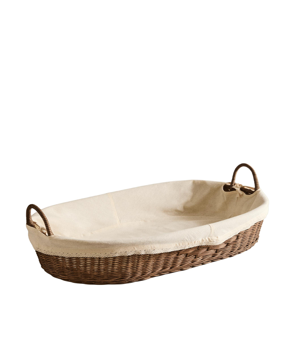 Zara Home Корзина из ротанга, цвет коричневый, 74 см