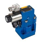 DBW10B2-5X/50CG24N9K4 - Предохранительный клапан Ду10 с давлением настройки до 50 бар, управление - X и Y - внутренние с разгрузкой B = открыт с электроуправлением G24