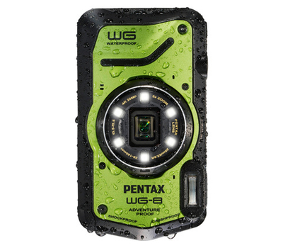 Компактный фотоаппарат Pentax WG-8 зеленый
