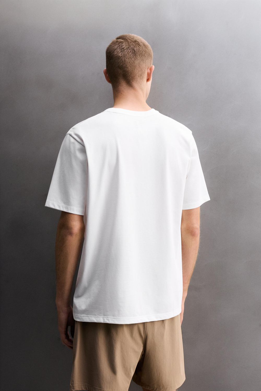 ZARA ФУТБОЛКА ДЛЯ ТРЕНИРОВОК COMFORT, БЕЛЫЙ