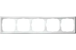 Рамка Systeme Electric ARTGALLERY 5-постовая белый 39385