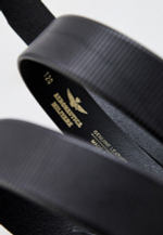 Ремень муж. Aeronautica 400 рифленый черный