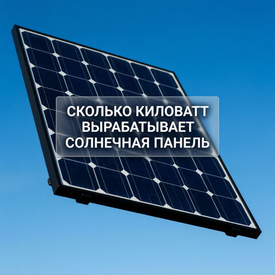 Сколько киловатт вырабатывает солнечная панель
