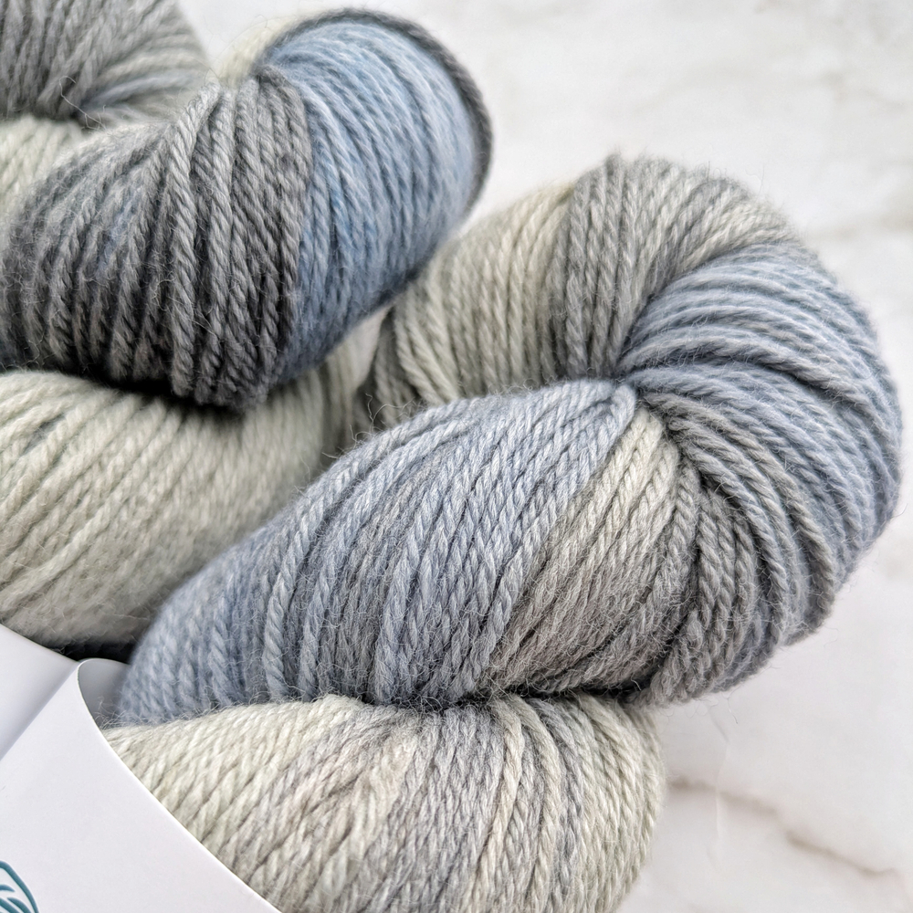 Носочная пряжа, цвет "Зима"