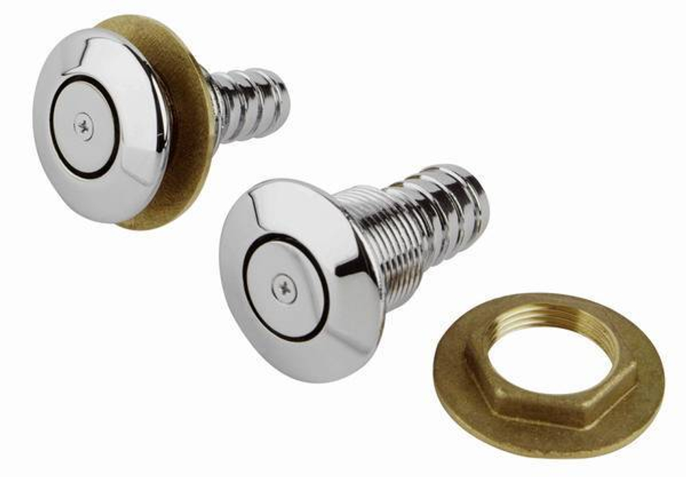 невыступающая вентиляционная головка для топливного бака из хромированной латуни 16мм