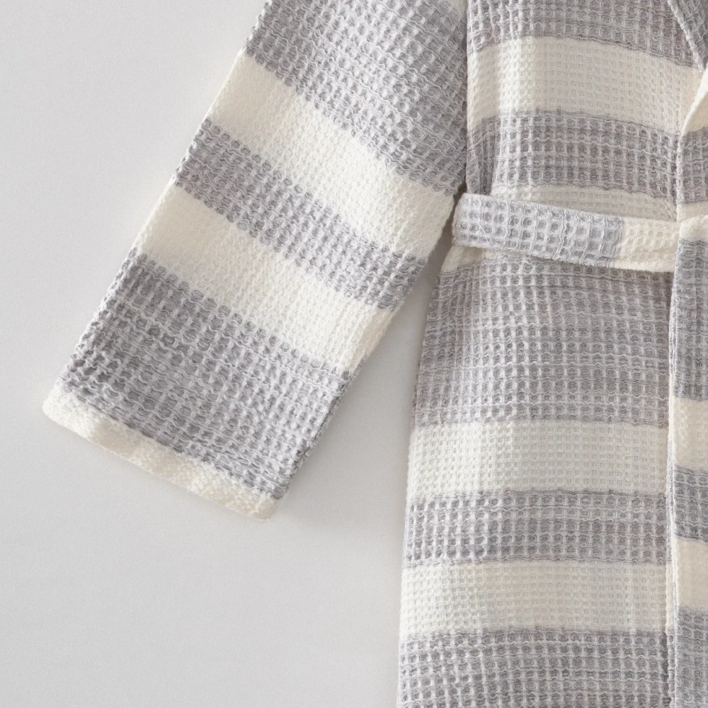 Вафельный халат Ikra | серый