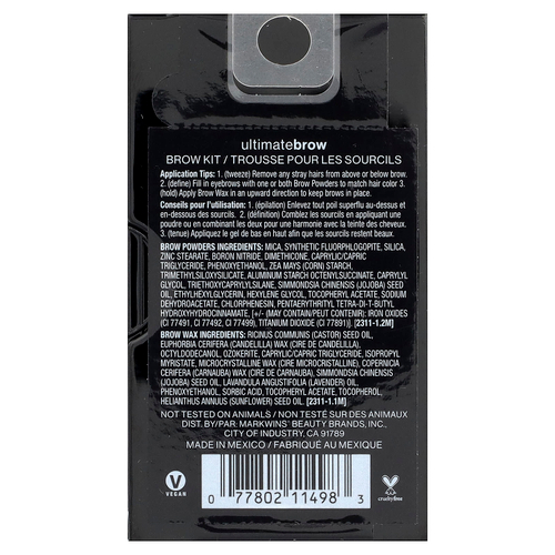 wet n wild, Ultimate Brow Kit™, 1111498 темно-коричневый, 0,07 унции (2,2 г)