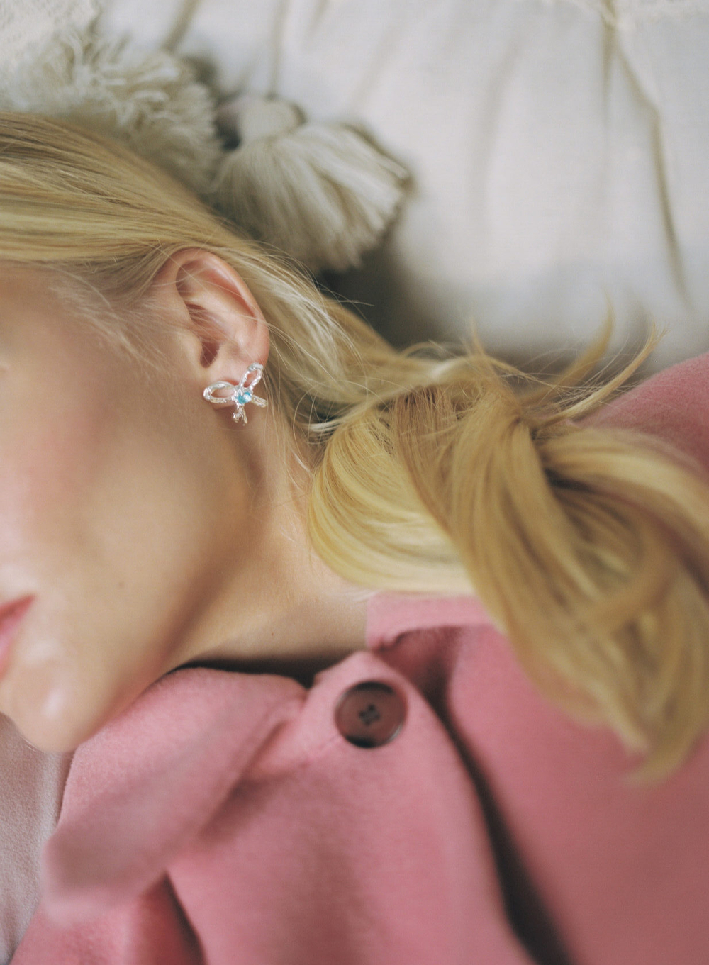 Серьги BLUE RIBBON EARRINGS