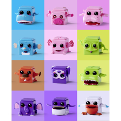 Simba - фигурки животных Bloxies 4 шт. в упаковке Surprise 5952627 / артикул   5952627  / GTIN 4006592090104