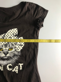 Футболка с принтом, визуально 42 размер