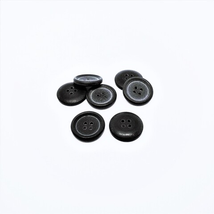 Пуговицы №654, 4пр, 15мм, цв.серый (CN 2583)