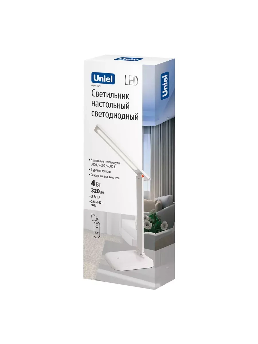 Настольный светильник ULM-D607 WHITE