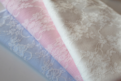 ГОЛУБОЙ - Хлопковый трикотаж с кружевом (1367 Маша) УЦЕНКА!