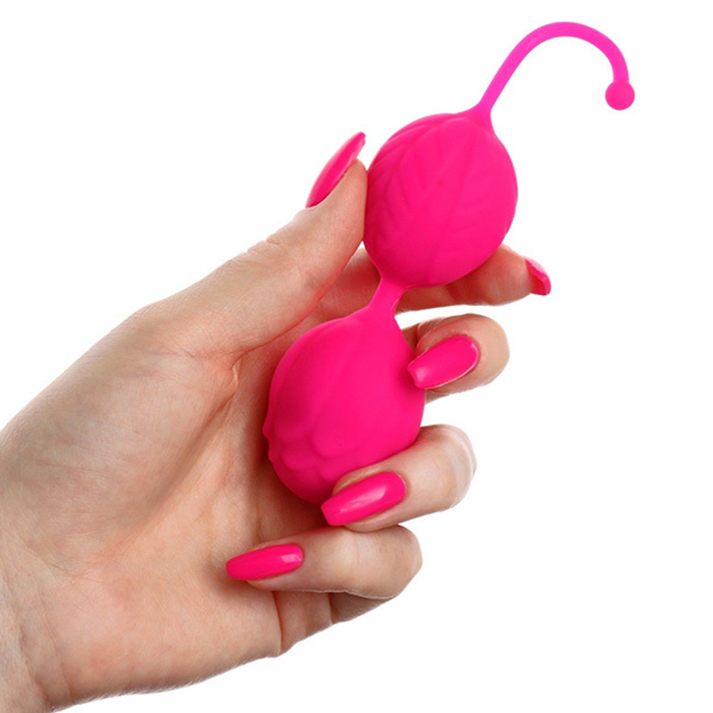 Розовые вагинальные шарики с мягким хвостиком Сима-Ленд Оки-Чпоки 9916247