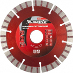 ДИСК АЛМАЗНЫЙ MATRIX ОТР ТУРБО-СЕГМ СУХ/РЕЗ 125Х22,2ММ 73142