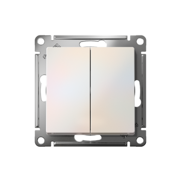 Выключатель 2-кл. СП AtlasDesign 10А IP20 (сх. 5) 10AX механизм жемчуж. SE ATN000451