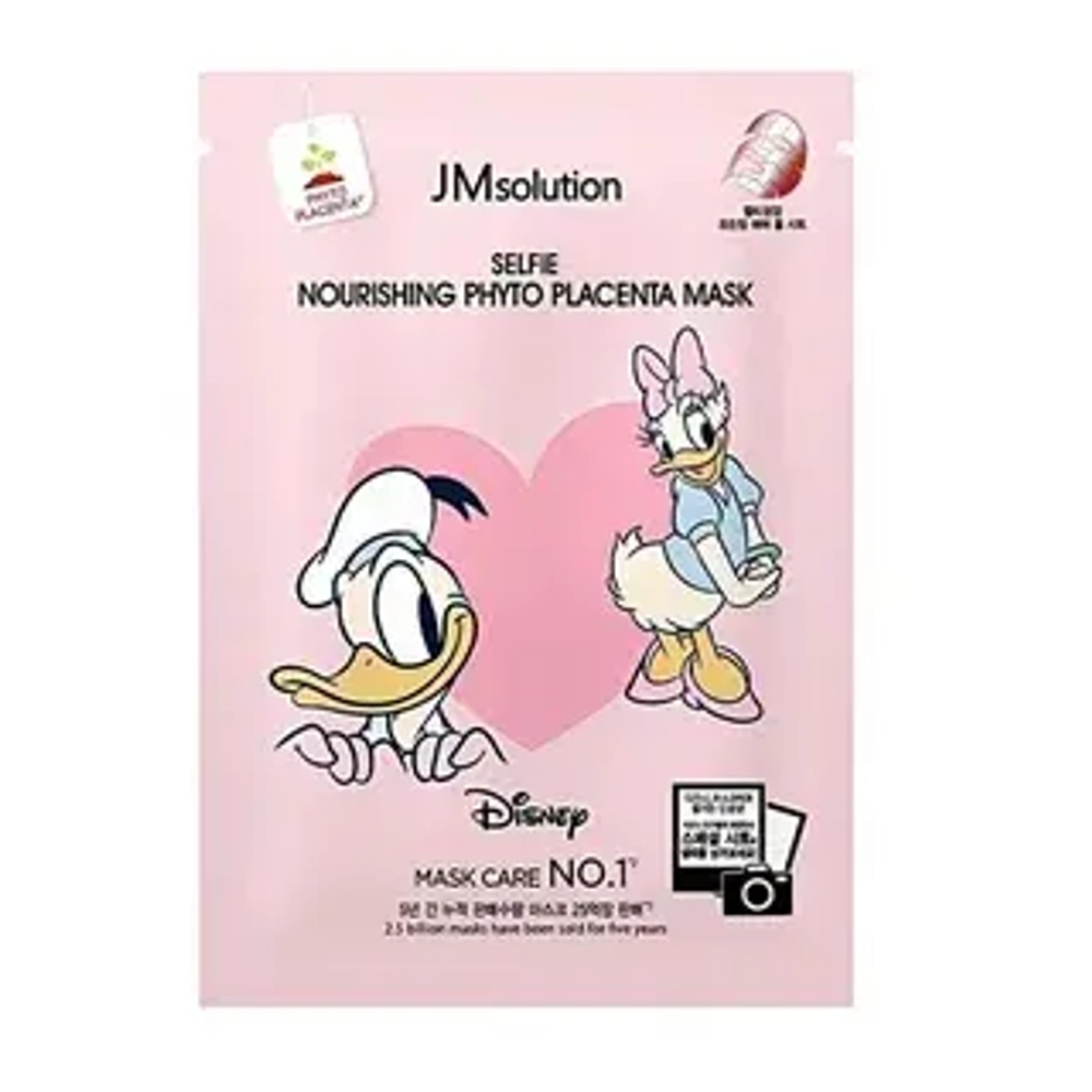 Тканевая маска с фитоплацентарным экстрактом JMSolution Disney Collection Selfie Nourishing Phyto Placenta Mask