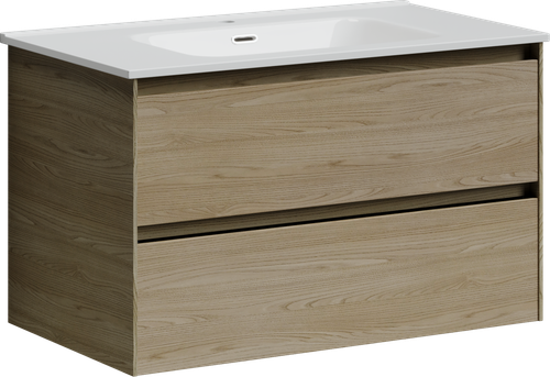 Тумба с раковиной Sancos Cento, 79 см., ламинат бежевый, CN80KE